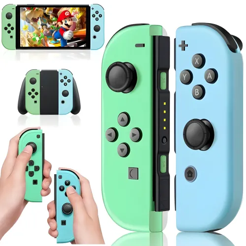 Беспроводные контроллеры Joy-Con Blue Green для Nintendo Switch - фото 2