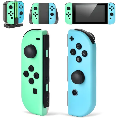 Беспроводные контроллеры Joy-Con Blue Green для Nintendo Switch - фото 3
