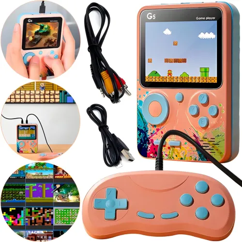 Портативная игровая мини консоль с джойстиком G5 на 500 встроенных игр - фото 2