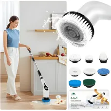 Щетка Электрическая 360 Градусов, с 8 насадками  Cleaning Brush cleaner XL-774