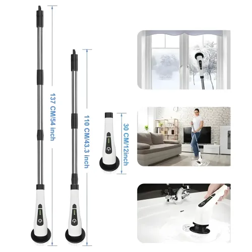 Щітка Електрична 360 Градусів, з 8 насадками Cleaning Brush cleaner XL-774 - фото 6