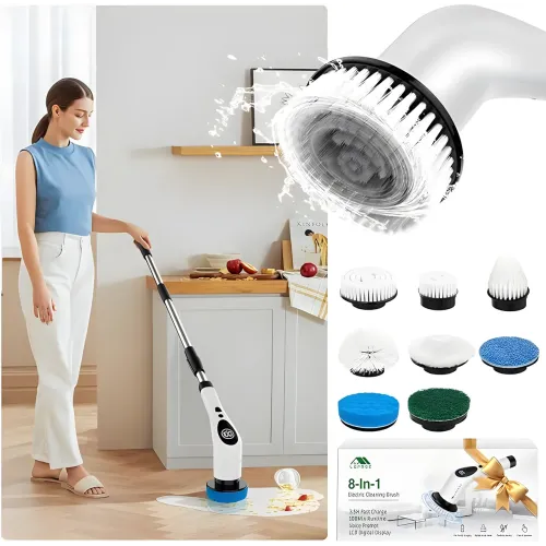 Щетка Электрическая 360 Градусов, с 8 насадками  Cleaning Brush cleaner XL-774 - фото 2