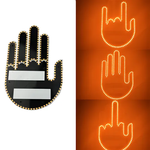 Світлодіодна рука LED-лампа з жестами для авто Hand Light з пультом керування - фото 3