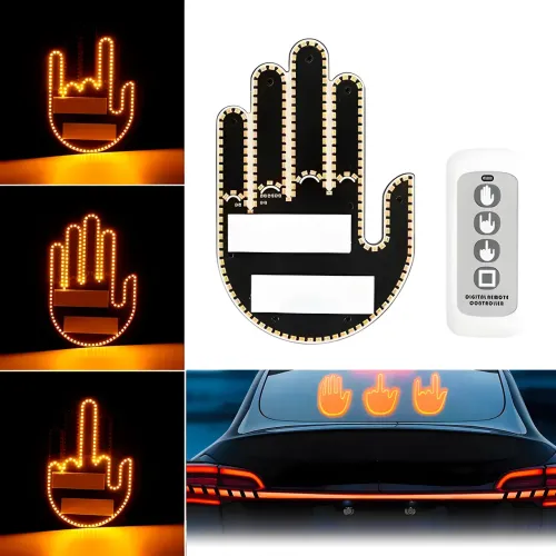 Світлодіодна рука LED-лампа з жестами для авто Hand Light з пультом керування