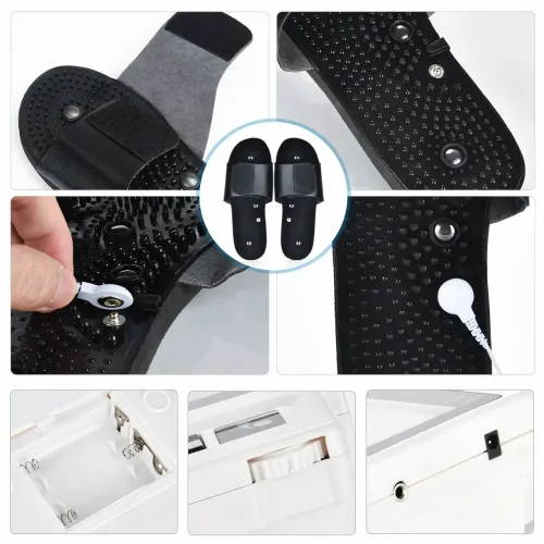 Массажные тапочки Digital slipper JR-309A. Электрический миостимулятор ног. Точечный импульсный массажер. - фото 5