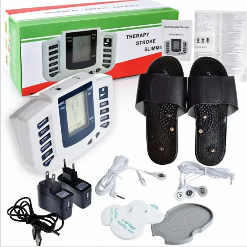 Массажные тапочки Digital slipper JR-309A. Электрический миостимулятор ног. Точечный импульсный массажер. - фото 6