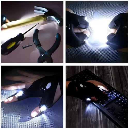 Рукавичка з вбудованим ліхтариком Glove Light рукавички з ліхтариком - фото 6