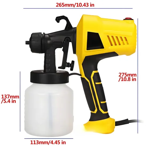 Електричний фарбопульт Electric Paint Sprayer, 500W, 3 ступені розпилення, 800 мл - фото 10