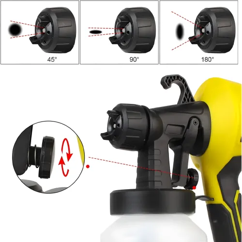 Электрический краскопульт Electric Paint Sprayer, 500W, 3 степени распыления, 800 мл - фото 4