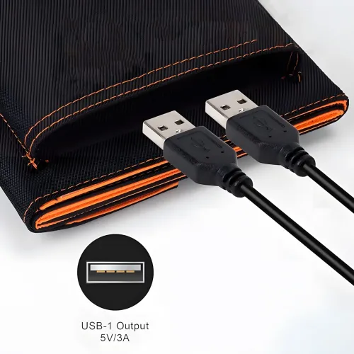 Складана сонячна панель 10 W 6 V на 5 секцій для заряджання телефона з USB, Водонепроникна - фото 4