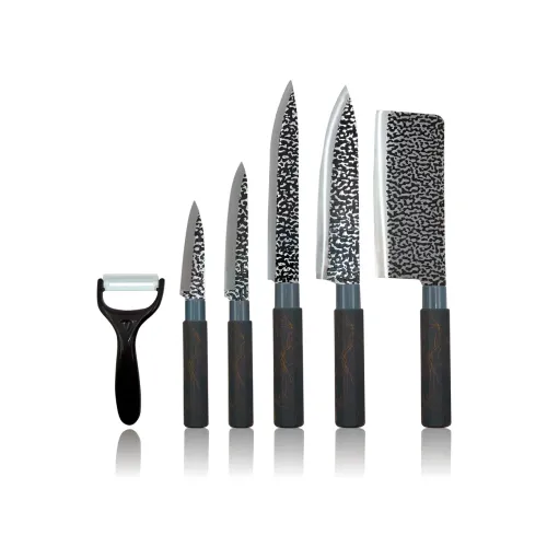 Набор Bass Kitchen knife B821, 6 предметов. 5 ножей из нержавеющей стали. Керамическая овощечистка - фото 12