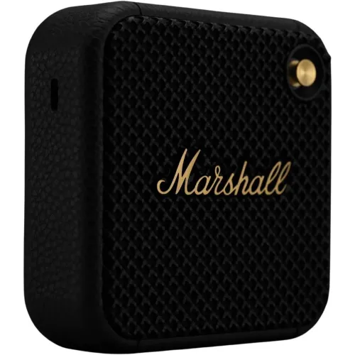 Бездротова Bluetooth 5.1 колонка Marshall Willen, час роботи понад 15 год, Type-C, з мікрофоном, чорний колір - фото 3