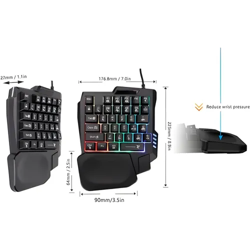 Игровой набор клавиатуры и мыши для телефона 35 клавиш NEW KEYBOARD/MOUSE - фото 7