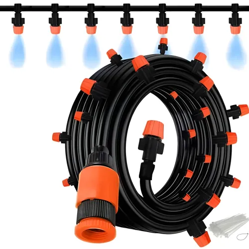 Садовий туманоутворювач 10 м Patio Mist Mistcooling Kit BD-182 Автоматична система крапельного поливання - фото 4