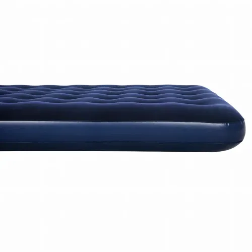 Надувной матрас Avenli Flocked Air Bed Twin, одноместный 191х99х22см, водоотталкивающий велюр и ПВХ, синий - фото 5