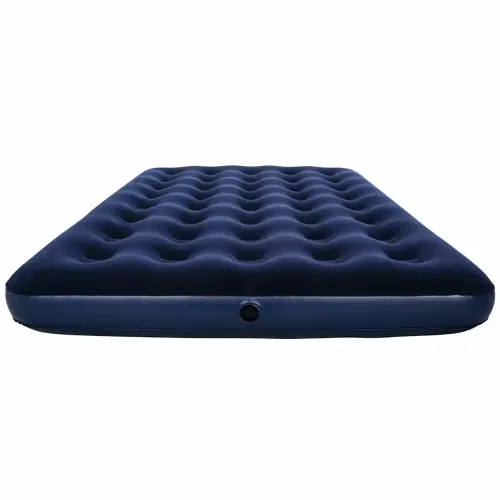 Надувной матрас Avenli Flocked Air Bed Twin, одноместный 191х99х22см, водоотталкивающий велюр и ПВХ, синий - фото 4