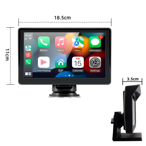 Портативний монітор 7-дюймовий із підтримкою Carplay CJ-PTC 207, Для камер заднього огляду - фото 8