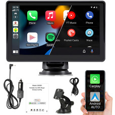 Портативний монітор 7-дюймовий із підтримкою Carplay CJ-PTC 207, Для камер заднього огляду