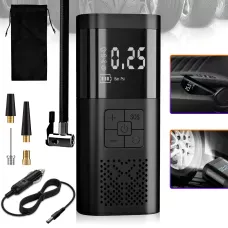 Аккумуляторный портативный компрессор для Автомобилей и велосипедов Wireless air pump VC027, 6000 mAh, 8.3 bar