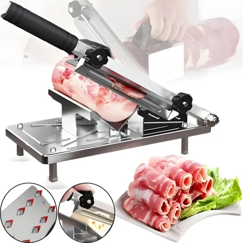 Ручний кухонний верстат ламтерізка Food Slicer LY-38 для нарізання м'ясних, ковбасних і сирних виробів - фото 2