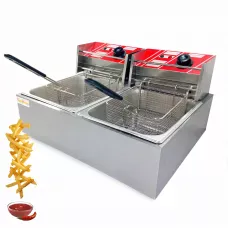 Промислова фритюрниця ST-1008, 60 - 200 °C, місткістю 8 л, професійний фритюр 2.8 кВт, неіржавка сталь