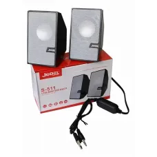 Колонки JEDEL S511, 2.0 USB+3,5 ММ, дротова стереоакустика для PC і ноутбука, 3 Вт*2, чорний колір
