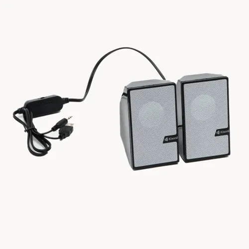 Колонки JEDEL S511, 2.0 USB+3,5 ММ, проводная стерео акустика для PC и ноутбука, 3 Вт*2, черный цвет - фото 3