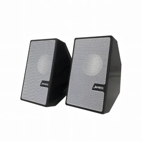 Колонки JEDEL S511, 2.0 USB+3,5 ММ, проводная стерео акустика для PC и ноутбука, 3 Вт*2, черный цвет - фото 4