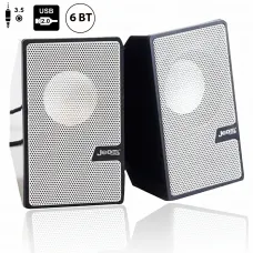 Колонки JEDEL S511, 2.0 USB+3,5 ММ, дротова стереоакустика для PC і ноутбука, 3 Вт*2, чорний колір