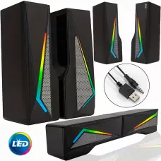 Jedel LED S550, SoundBar з чистим звучанням, USB + Jack 3,5 мм, портативна bluetooth акустика для ноутбука