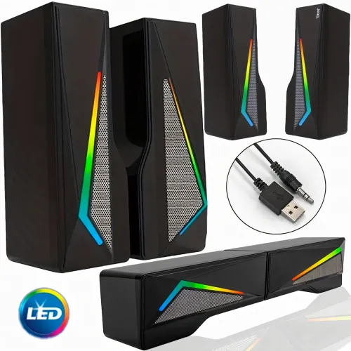 Jedel LED S550, SoundBar з чистим звучанням, USB + Jack 3,5 мм, портативна bluetooth акустика для ноутбука