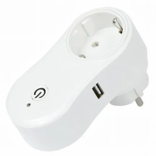 Розумна розетка з Wi-Fi + USB, інтелектуальна смарт-розетка TUYA з керуванням смартфоном, біла - фото 5