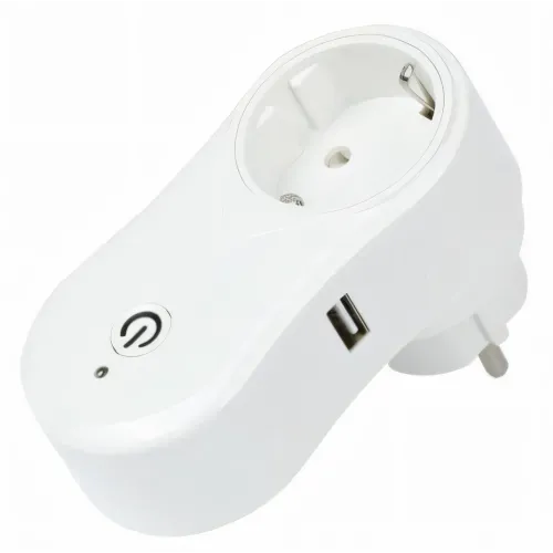 Розумна розетка з Wi-Fi + USB, інтелектуальна смарт-розетка TUYA з керуванням смартфоном, біла - фото 5
