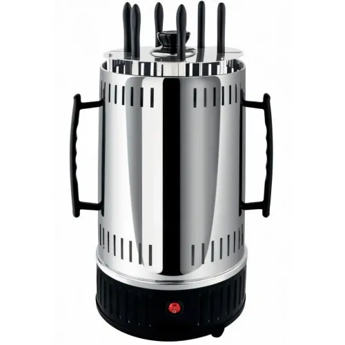 Електрошашличниця Domotec BBQ 7781, 1000 W, 6 шампурів, із захисним кожухом, чашами для стікання жиру - фото 4
