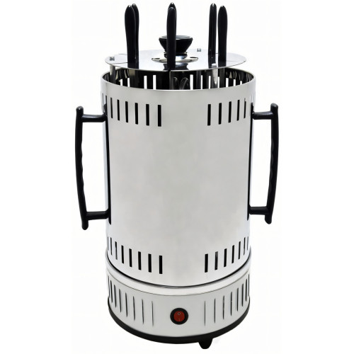 Электрошашлычница Domotec BBQ 7781, 1000 W, 6 шампуров, с защитным кожухом, чашами для стекания жира - фото 3