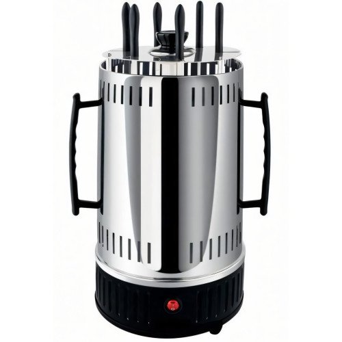 Электрошашлычница Domotec BBQ 7781, 1000 W, 6 шампуров, с защитным кожухом, чашами для стекания жира - фото 4