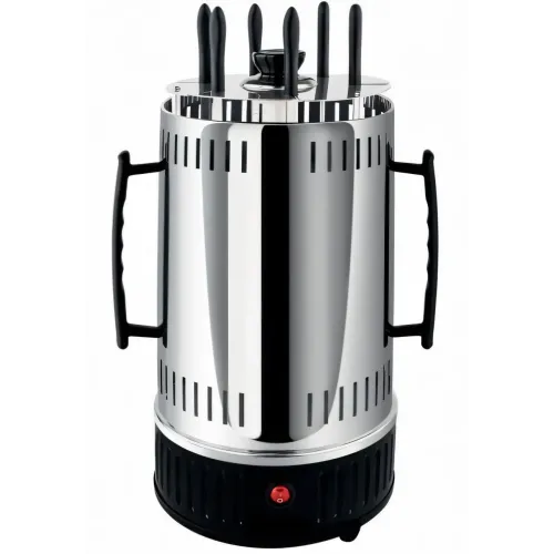 Электрошашлычница Domotec BBQ 7781, 1000 W, 6 шампуров, с защитным кожухом, чашами для стекания жира - фото 4