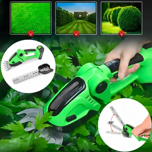 Ножиці-кущоріз 2 в 1, Garden cutter EVCITN 24 V, акумуляторний з індикацією заряду, неіржавка сталь