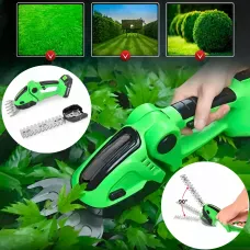 Ножиці-кущоріз 2 в 1, Garden cutter EVCITN 24 V, акумуляторний з індикацією заряду, неіржавка сталь
