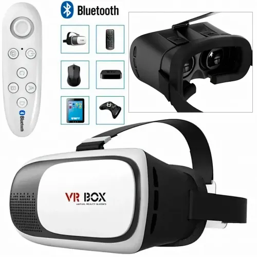 3D Окуляри віртуальної реальності VR BOX G2 з bluetooth, фокусування лінз