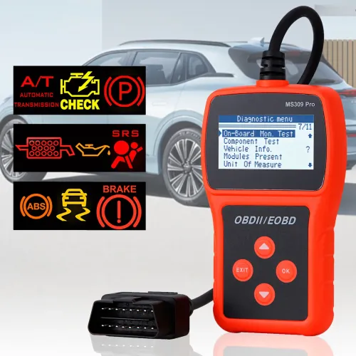 Сканер диагност MS309PRO OBD2, тестер неисправностей двигателя, определение DTC, заряда батареи, авто с 2006 г
