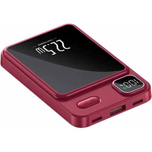 Павербанк для iPhone 10 000 mAh, MagSafe, 22,5 Вт, магнітне кріплення, швидке заряджання, місткість акб на екрані - фото 3