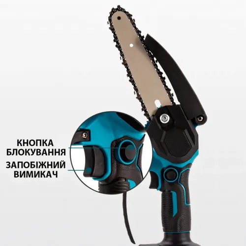 Аккумуляторная мини пила G-tool DUG155Z 48V, цепной веткорез с 2 аккумуляторами в пластиковом кейсе, шина 15см - фото 5