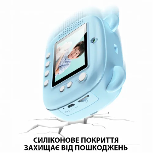 Дитячий фотоапарат миттєвого друку M3, 2 камери, micro SD, акумулятор, USB-зарядка, пластик, рожевий - фото 11