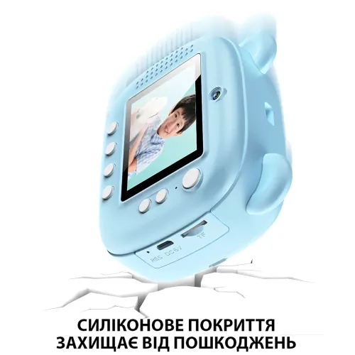 Детский фотоаппарат моментальной печати M3, 2 камеры, micro SD, аккумулятор, USB-зарядка, пластик, розовый Голубой - фото 12