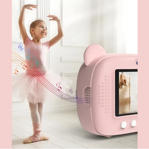 Детский фотоаппарат моментальной печати M3, 2 камеры, micro SD, аккумулятор, USB-зарядка, пластик, розовый Голубой - фото 17