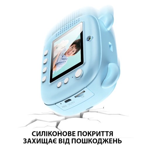 Детский фотоаппарат моментальной печати M3, 2 камеры, micro SD, аккумулятор, USB-зарядка, пластик, розовый Голубой - фото 3
