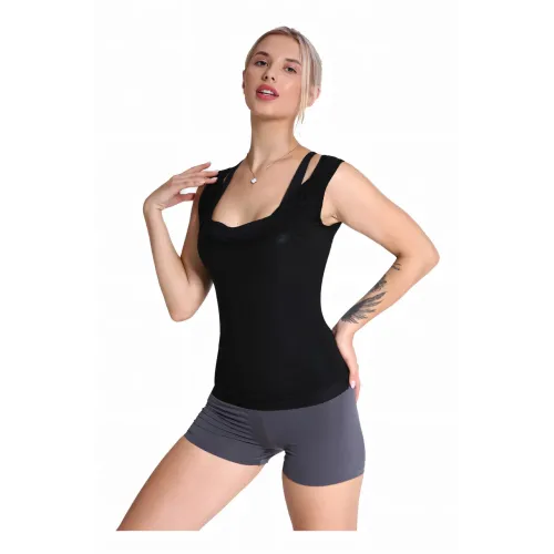 Жіноча майка сауна, Sweat Shaper для схуднення, утягувальна майка для занять спортом, для жінок, М/Л/ХЛ/2ХЛ L