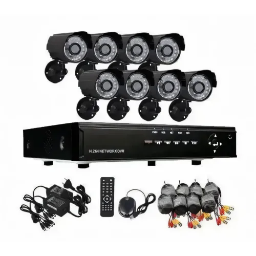 Набір для відеоспостереження CCTV XVR-TO801N, 8 камер, вуличні камери з восьмиканальним реєстратором - фото 2