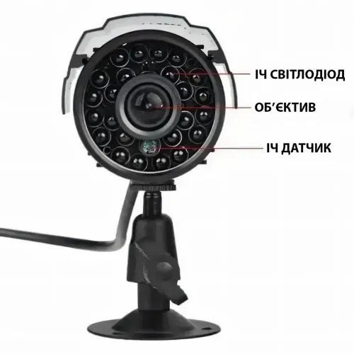 Набір для відеоспостереження CCTV XVR-TO801N, 8 камер, вуличні камери з восьмиканальним реєстратором - фото 7